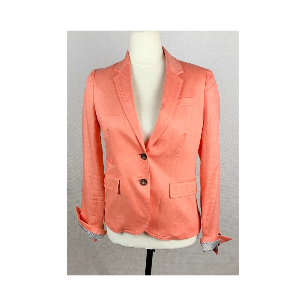 NWOT  J.CREW  100% LINEN BLAZER , SIZE 2